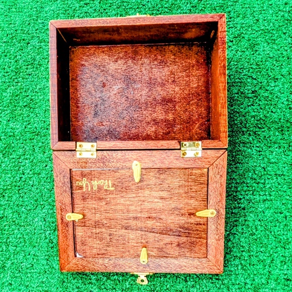 Wooden Trinket Jewelry Storage Box Picture Frame-Top San Francisco Lid+Coasters - Picture 4 of 7